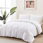ACCURATEX Duvet Insert Twin Comforter - 400GSM Fluffy Down Alternative Hotel Collection Heavyweight Comforter, Soft Warm Thick Duvet for Winter, 8 Corner Tabs - Machine Washable,White,68x88