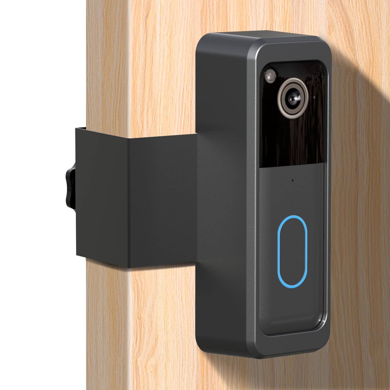 Photo 1 of Anti-Theft Blink Doorbell Door Mount,Only for All-new Blink Video Doorbell (2nd Gen) No-Drill Mounting Bracket cover Holder Not Block Doorbell Sensor Easy to Install Blink Video Doorbell Accessories