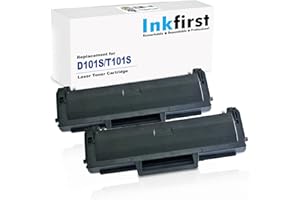 2 Inkfirst Compatible Toner Cartridges Compatible with Samsung D101S (MLT-D101S) D101S Black ML-2164 ML-2164W ML-2165W SCX-34