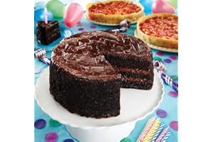 Lezza Chocolate Birthday Cake with 2 Lou Malnati's Deep Dish Pizzas (Chocolate Cake & 2 Cheese Deep Dish Pizzas)