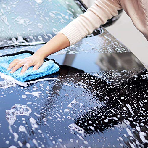 image for HOTOR 16'' x 16'' Large & Thick Microfiber Cleaning Cloths Strong Abso