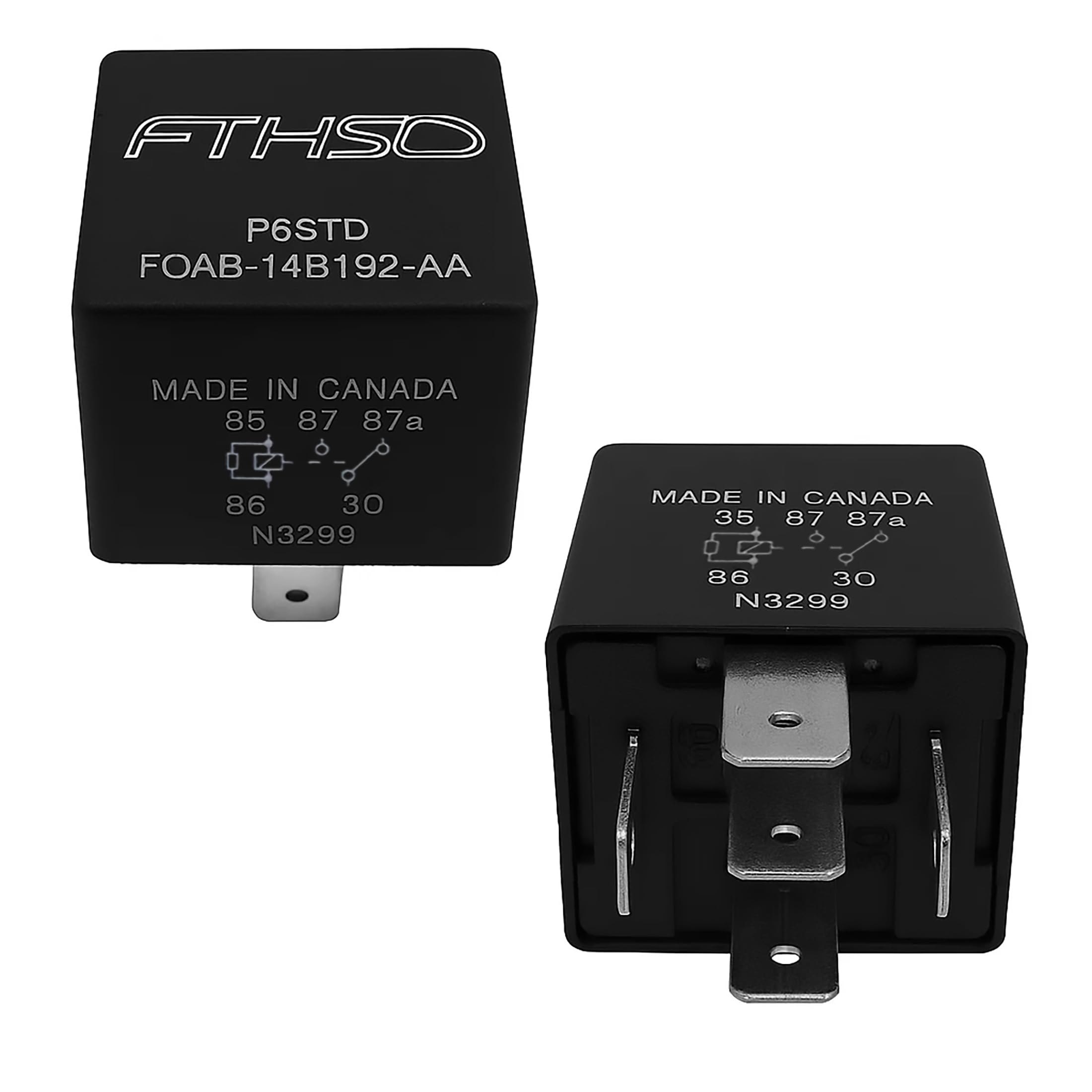 Photo 1 of 12V 5-Pin SPDT Power Relay – for Starter, Cooling Fan, Fuel Pump Circuits – Replaces F0AB-14B192-AA, V23136-A1-X92 – Fits 1994–2004 Ford Mustang, F-Series, Explorer