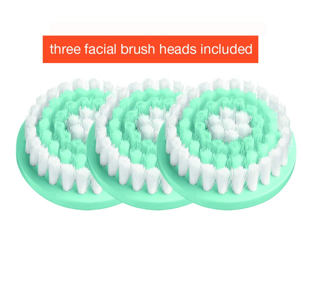True Glow by Conair Battery Operated Sonic Facial Cleansing Brush, White: Beauty