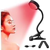 WTINTELL Red Light Therapy for Face, 40 LEDs 660nm LED Red Light Therapy Light with Clip, Suitable for Home Skin Care and Relieving Chronic Pain.