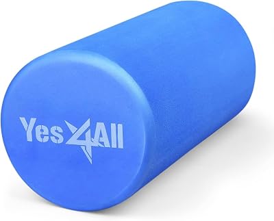 Yes4All 12 Inch EVA Foam Roller High Density Blue