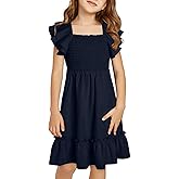 blibean Tween Girls Elegant Ruffle Sleeve Dresses Size 6-15 Years