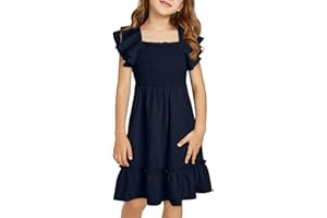 blibean Tween Girls Elegant Ruffle Sleeve Dresses Size 6-15 Years