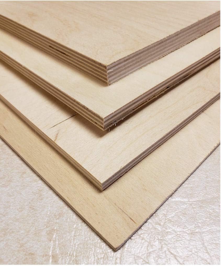 Baltic Birch Scroll Saw Pack 12 x 12 4 1/8 Sheets,2 1/4 Sheets, 2 3/8 Sheets, 1 1/2 Sheet