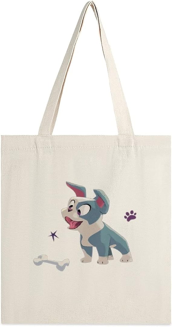 Amazon 愛犬とごちそう トートバッグ ショルダーバッグ エコバッグ キャンバスバッグ アニメ 人気 かわいい 通勤通学 Panmax キャラクター グッズ レディース 出掛けバッグ 帆布 大容量 Panmax トートバッグ