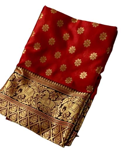 Women's Kanchipuram Silk saree With Blouses Piece