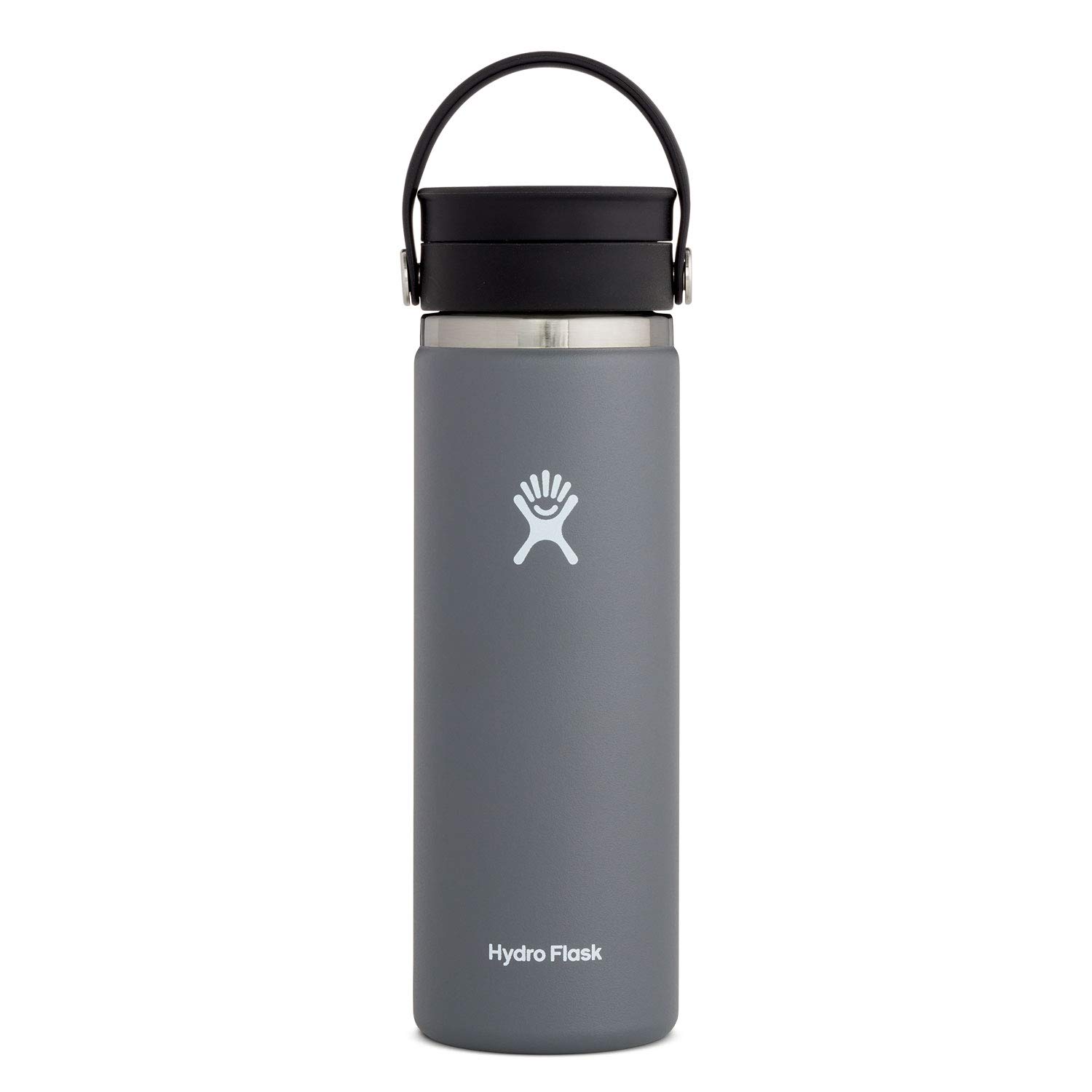 Hydro Flask 20 Oz Wide Flex Sip Lid Stone with Dishwasher Safe,Double-Wall - Aluminum