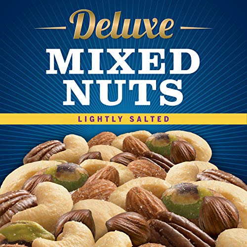 PLANTERS Deluxe Lightly Salted Mixed Nuts, 15.25 oz. Resealable
