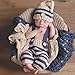 MSFS Baby Photo Costume Crochet Outfits Cute Photograph Props for Boy Girls (Striped set)