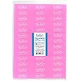 ForPro Professional Collection Sparkle Mini Buffer Sheet, Pre-Cut, Double-Sided Manicure & Pedicure Nail Buffers, Pink 400/White 4000 Grit, 39-Count