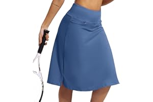 CZRLHYT Womens Skorts Modest Knee Length Skirts Athletic Midi Active Running Skirt