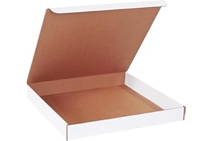 Aviditi Extra Large Pizza Boxes 16 Inch - 16" L x 16" W x 2" H, White (50-Pack) Extra Strong Quick Assembly Cardboard Boxes for Pizza, Pizza Party Supplies, Heavy Duty Food Storage Takeout Container