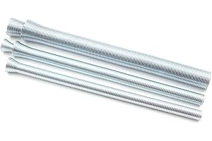 PHITUODA 5 Pack Spring Tube Bender Set 1/4'', 5/16'', 3/8'', 1/2'' and 5/8'' for Copper, Aluminum and Thin Wall Steel Tubing Bender Kit, 8.27" / 210mm Length