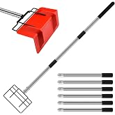 GADFISH 8 Ft Edge Protector Extension Handle, Board Corner Protector Extension Pole for v Shaped Edge Corner Guards, Compatible with Various Edge Protector Flatbed, Detachable Spiral Rod, Handle Only