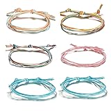 AOASK Wave Bracelet Set Mountain Daisy Flower Heart