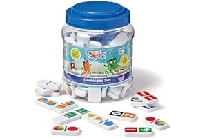 hand2mind Numberblocks Dominoes Set, Dominos for Kids, Domino & Tile Games, Toddler Matching Game, Counting Toys, Montessori Math Materials, Educational Toys for Kids, Preschool Learning Activities