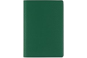 Fenice Classic Passport Cover Holder Wallet Case for Travel Essential RFID Blocking Vegan Leather Waterproof (GREEN)