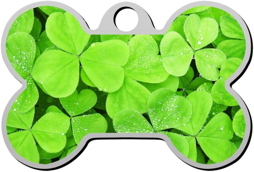4 leaf clover dog tag