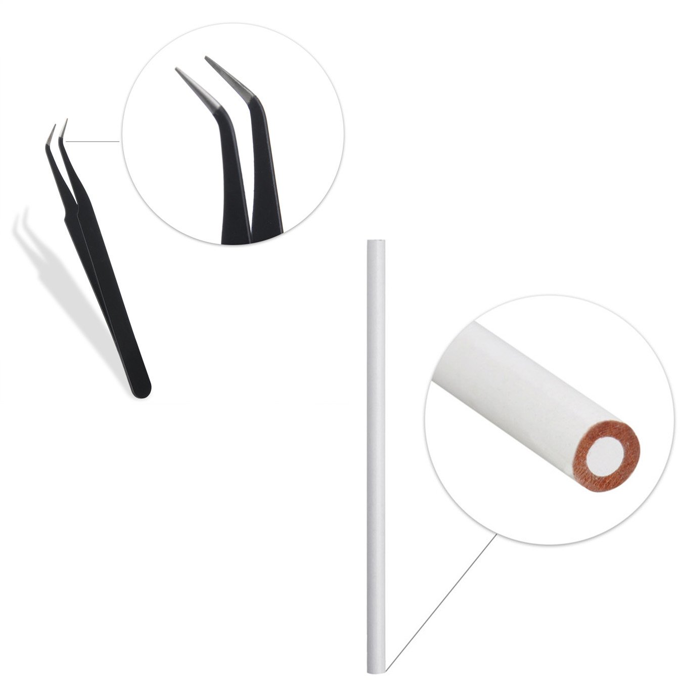 WOKOTO 4Pcs Nail Art Crystals And Rhinestones Rose Gold Metal Stud Nail Art Sharp And Flat Base Rhinestones Kit With Tweezers And Rhinestone Picker Pencil: Beauty
