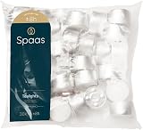 Spaas Tea Lights Pack 30 Unscented 8 Hour Burn Time White view 1