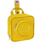 LEGO Kids Brick Mini Backpack Accessory Pouch with Novelty Backstraps, Snaps to Belt or Full-Size Backpack, Holds Small Items like Keys & Headphones, Yellow