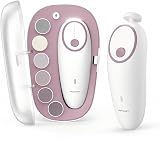 Momcozy Electric Baby Nail File Rechargeable Nail Clipper Pink 4 Gear