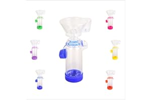 SAWOZU Inhaler Spacer for Kids and Adults, Soft Fit Mask, Portable and Lightweight, Suitable for Home and Travel – Nessi OTC Spacer (Blue/Kids)