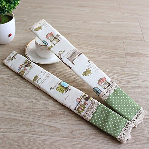 Vezfinel Refrigerator Door Handle Covers Keep Your Kitchen Appliances Clean From Smudges, Fingertips, Drips, &amp;Food Stains,Perfect For Oven,Microwave,Fridge Handmade Decor(Green tree)