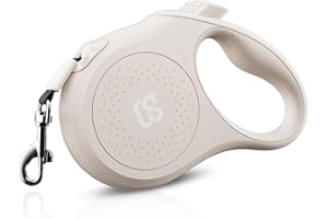 Orsish 360° Tangle-Free Retractable Dog Leash for Dog Up to 55lbs | 16 ft Strong Nylon Tape | One-Handed Brake, Pause, Lock (