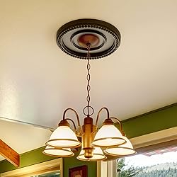 EIFHYT 2 Pack Moldeds PU Ceiling Medallions for