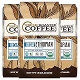 Ethiopian Sidamo Water Processed Decaf OFT Coffee, Whole bean coffee, Fresh Roasted Coffee LLC. (Pack of 3)