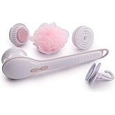 Finishing Touch Flawless Cleanse Spa, Electric Body Brush- with 3 Multi-Purpose Cleansing Heads for a Full Body Spa Experience