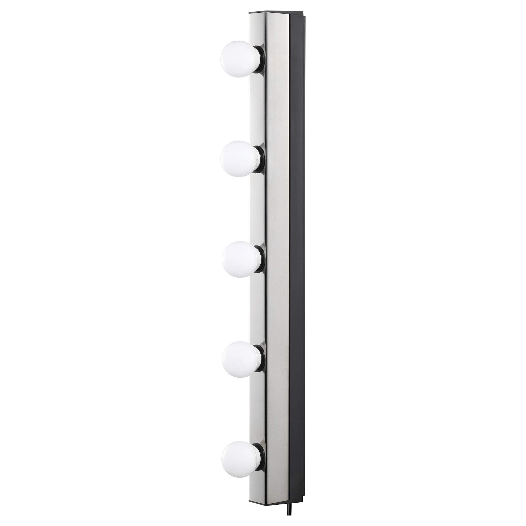 IKEA MUSIK wall lamp, chrome-plated