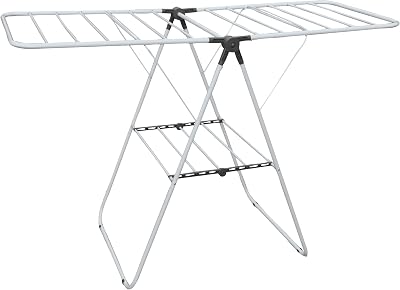 - Tendedero Grande Tetras 18M - Acero Inoxidable Gris y Negro - Dimensiones 137x60x92cm - Plegable - Ideal para secar la Ropa - Ahorra Espacio - Práctico y Duradero - Color estándar