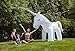 BigMouth Inc. Magical Unicorn Yard Sprinkler - Huge 6 Foot Inflatable Unicorn Sprinkler, Easy to Set Up, Inflate/Deflate, Transport and Store - Connects to Standard Garden Hose, Perfect Fun in the Sun