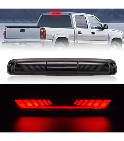 High Mount 3rd Brake Light For 1999-2007 Chevy Silverado & GMC Sierra - Clear Lens 12 thumbnail image