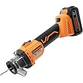 DOVAMAN 20V Max Brushless Drywall Cut-Out Tool, Up to 98% Dust Collection with Dust Shroud, 30,000 RPM, Adjustable Depth, Quick Bit Change, LED, Includes Battery, Fast Charger & Construction Bag