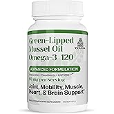 TURNER New Zealand Green Lipped Omega-3 Mussel Oil, 53x Higher Potency with UAF1000+ Super Antioxidant for Superior Joint Comfort & Mobility, No Fishy Aftertaste, 1 Bottle, 120 Softgels