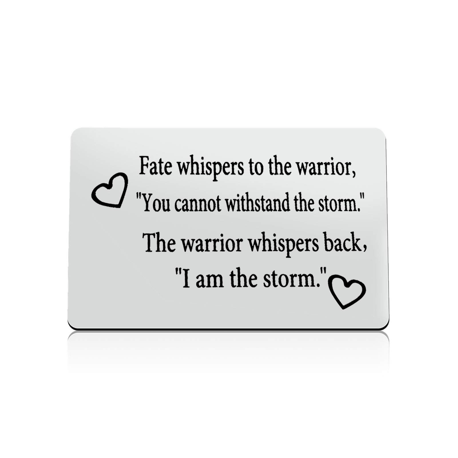 Ximalun Inspirational Gifts for Men Women Engraved Wallet Card Insert with Inspirational Quotes Christmas Birthday Gifts Graduation Gifts Encouragement Gifts for Friends Family