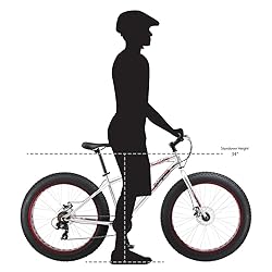 Mongoose Malus Mens and Womens Fat Tire Mountain