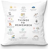 uinwk Mental Health Pillow Covers 18x18,Therapy Office Decor School Counselor Cbt Dbt Therapy Counseling,Anxiety Relief Pillow,Things to Remember Gifts for Teens Girls