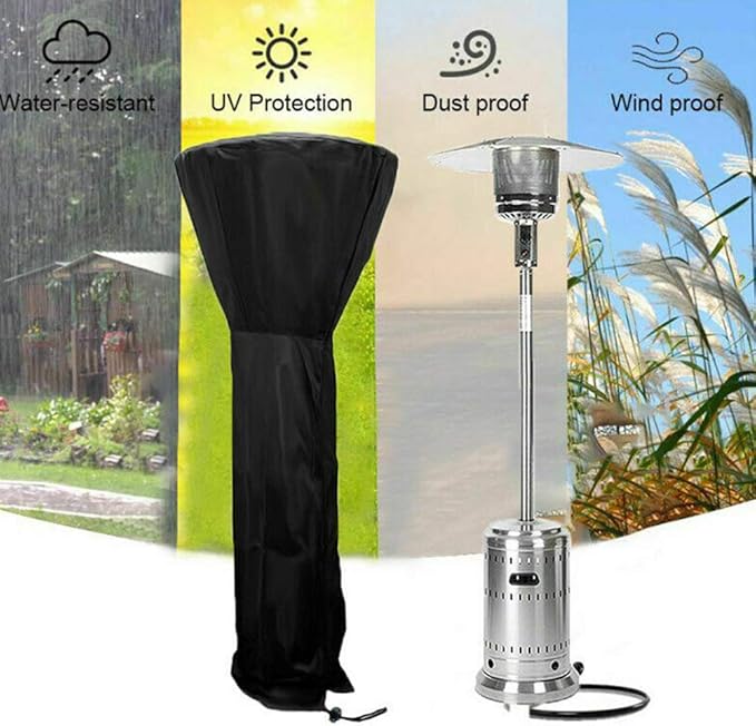 Gas Heater Cover, Waterproof Heavy Duty Garden Green Stand