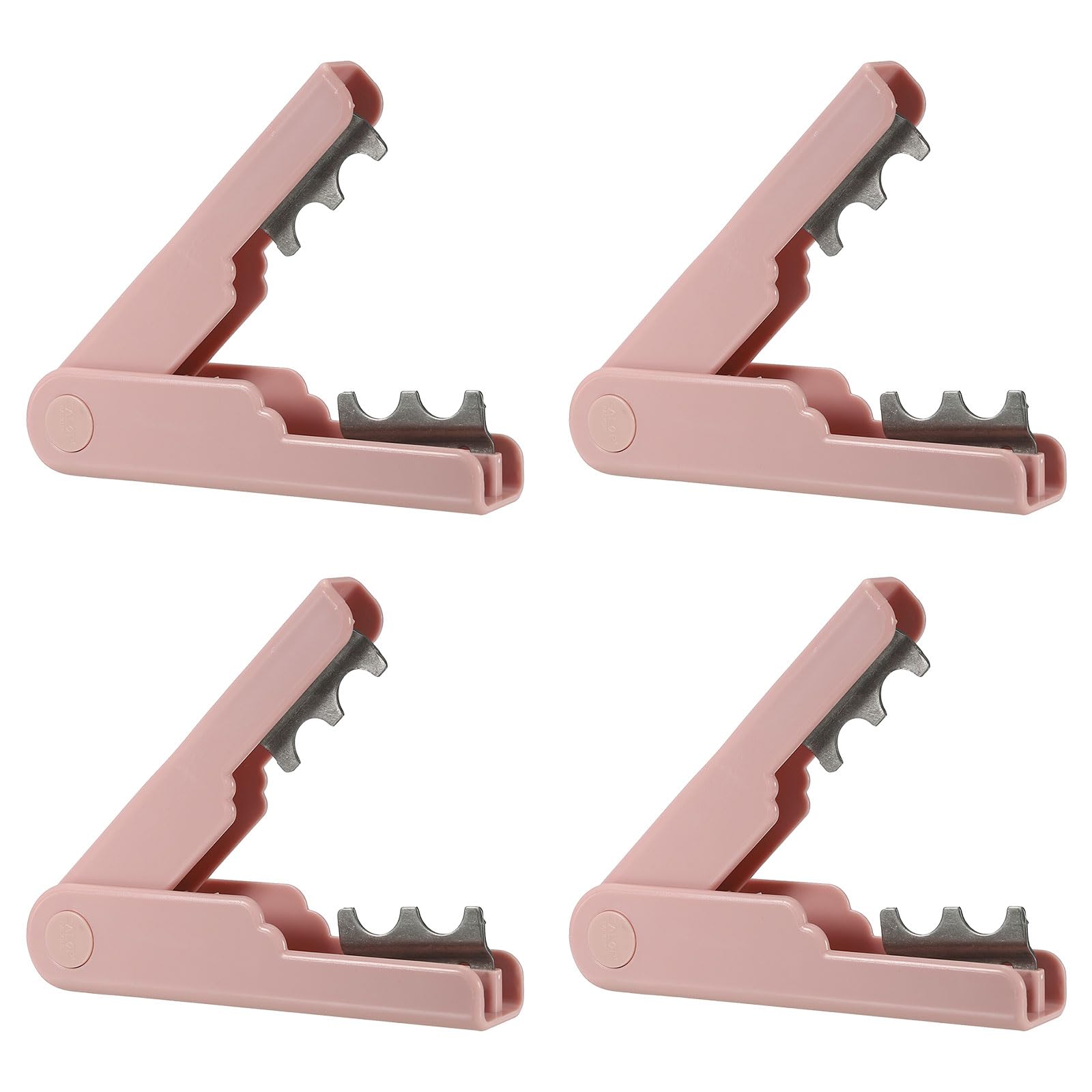 PATIKIL Rose Thorn Stripper Tool, 4Pack Metal Thorn Remover Tools Rose Stem Leaf Thorn Stripper for Rose Flower Floral Arrangement, Pink