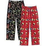 Ninjago Boys Licensed Pajama Pants 2 pair (Red/Black, size XS 4/5)