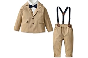 SANGTREE Baby Boys Gentleman Outfits Suits Set, 3 Months - 14 Years
