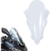 Double Bubble Windshield Fit for Ninja ZX-4RR ZX-4R 2023-2026, Smoke | Racing Windscreen for ZX-25R 2020-2024, 4mm Polycarbonate, Highway Wind Protection, Aggressive Look, Easy Bolt-on